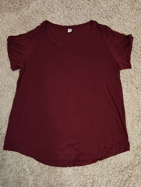 Old Navy Short Sleeve Scoop Neck Tee W/ Sleeve Knot Detail